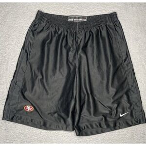 Vtg Nike San Francisco 49er Basketball Uncompromising Short Men 2XL Black Dazzle